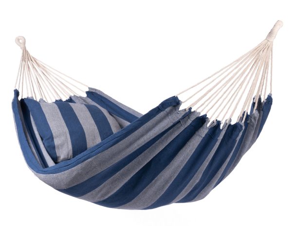 Hangmat Eénpersoons 'Lobos' Single - Blauw - Brazilië - 130 kg - 123 Hammock